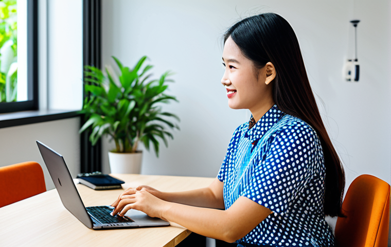 직업상담사 연봉 수준 지역별 분석 - **Businesswoman in Bangkok:** "A professional businesswoman in a modest business suit, working at a ...